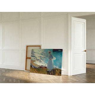 Maria sur la plage à Biarritz de Joaquín Sorolla | Reproduction Tableau Décoration murale affiche copie