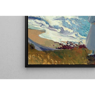 Maria sur la plage à Biarritz de Joaquín Sorolla | Reproduction Tableau Décoration murale affiche copie