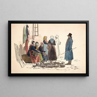 Martinus Rrbye - Scene fra torvepladsen i Thisted.webp