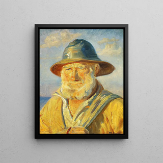 Michael Ancher - Skagenfisker i aftensol Studie.webp