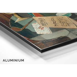 Nature Morte au Menu et au Siphon - Louis Marcoussis | Reproduction Tableau Décoration murale affiche copie