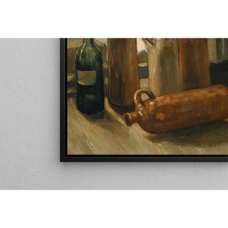 Nature morte avec cinq bouteilles - Vincent van Gogh | Reproduction Tableau Décoration murale affiche copie