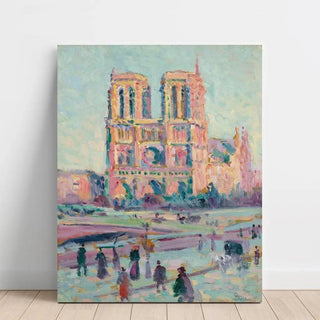 Notre-Dame de Paris - Maximilien Luce | Reproduction Tableau Décoration murale affiche copie