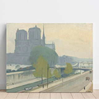 Notre-Dame vue des quais, le soir - Albert Marquet | Reproduction Tableau Décoration murale affiche copie