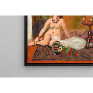 Nu Accroupi Près d’un Aquarium - Henri Matisse | Reproduction Tableau Décoration murale affiche copie