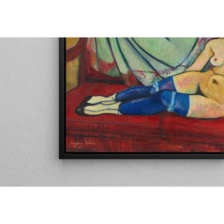 Nu aux bas bleus - Suzanne Valadon | Reproduction Tableau Décoration murale affiche copie