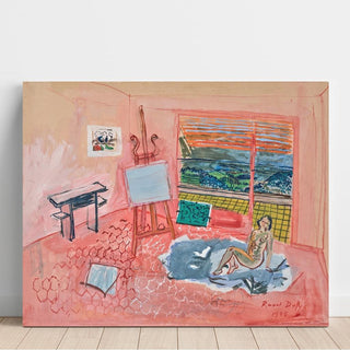 Nu dans l'Atelier Rouge de Vence - Raoul Dufy | Reproduction Tableau Décoration murale affiche copie