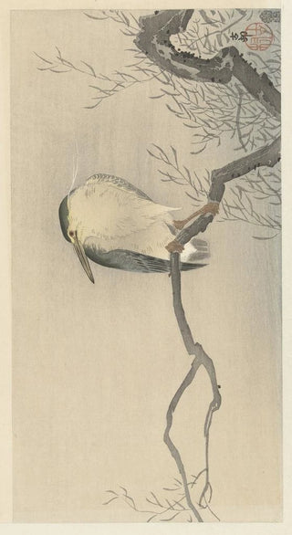 Ohara Koson - Quack on whimsical branch.webp