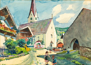 Oskar Laske - Church in Mieders in Tyrol.webp