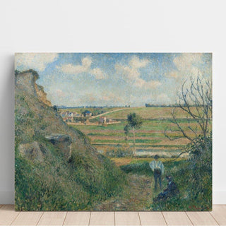 Paysage, Bazincourt - Camille Pissarro | Reproduction Tableau Décoration murale affiche copie
