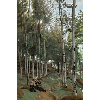 Paysage Breton - Jean-Baptiste Camille Corot | Reproduction Tableau Décoration murale affiche copie
