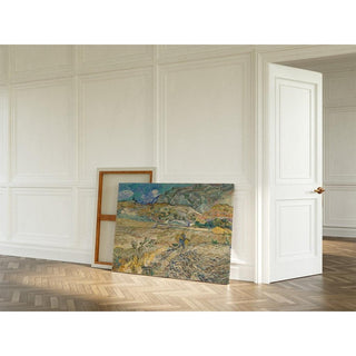 Paysage à Saint-Rémy - Vincent van Gogh | Reproduction Tableau Décoration murale affiche copie