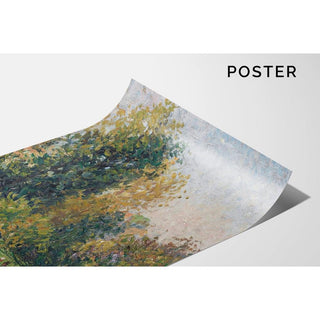 Paysage avec Deux Personnages, Éragny, Automne - Camille Pissarro | Reproduction Tableau Décoration murale affiche copie