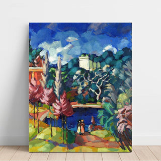 Paysage d’Italie - Konrad Mägi | Reproduction Tableau Décoration murale affiche copie