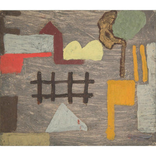 Paysage surréaliste avec une clôture - Sasza Blonder | Reproduction Tableau Décoration murale affiche copie