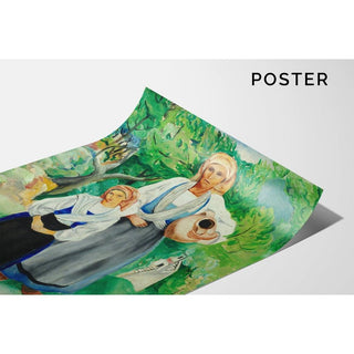 Paysannes en costume traditionnel - Moïse Kisling | Reproduction Tableau Décoration murale affiche copie