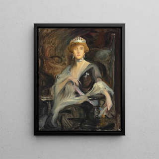 Philip Alexius de Lszl - Auguste Victoria Queen of Portugal in exile a study.webp