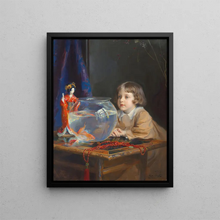 Philip Alexius de Lszl - John de Laszlo and a Goldfish Bowl.webp