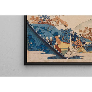 Poème de Teishin Ko Fujiwara no Tadahira - Katsushika Hokusai | Reproduction Tableau Décoration murale affiche copie
