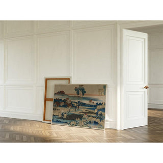 Poème de l'empereur Tenchi - Katsushika Hokusai | Reproduction Tableau Décoration murale affiche copie