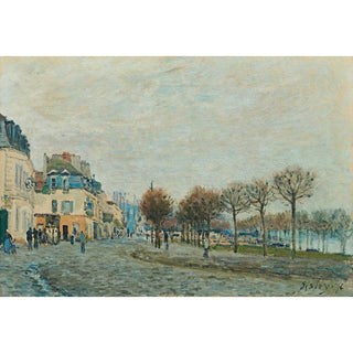 Port-Marly avant l'inondation - Alfred Sisley | Reproduction Tableau Décoration murale affiche copie