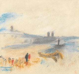 Port avec un vapeur à quai - Hercules Brabazon Brabazon