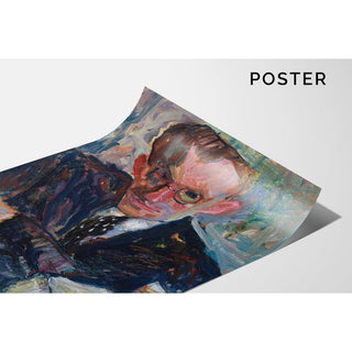 Portrait d'un homme aux lunettes - Sasza Blonder | Reproduction Tableau Décoration murale affiche copie