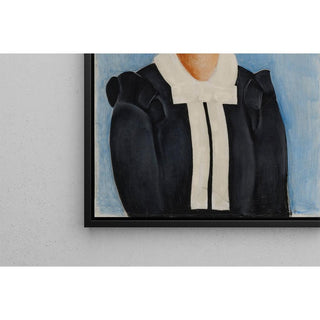 Portrait de Femme sur Fond Bleu - Moïse Kisling | Reproduction Tableau Décoration murale affiche copie