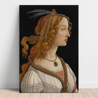 Portrait de Simonetta Vespucci en nymphe - Sandro Botticelli | Reproduction Tableau Décoration murale affiche copie