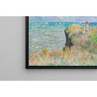 Promenade sur la falaise, Pourville de Claude Monet | Reproduction Tableau Décoration murale affiche copie