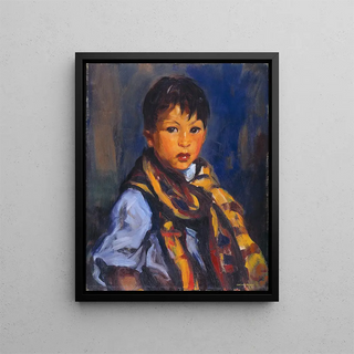 Robert Henri - Boy with Plaid Scarf.webp
