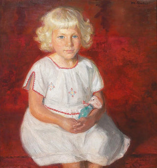 Michael Ancher - Skagens Rose Fiskerpige i sndagstj.webp