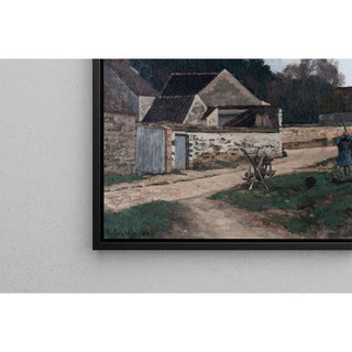 Rue de village à Marlotte - Alfred Sisley | Reproduction Tableau Décoration murale affiche copie