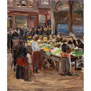 Rue juive à Amsterdam - Max Liebermann | Reproduction Tableau Décoration murale affiche copie