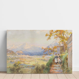 Salzbourg depuis Maria Plain- Edward Theodore Compton | Reproduction Tableau Décoration murale affiche copie