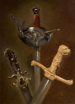 Sir John Everett Millais - Three Swordhilts.webp