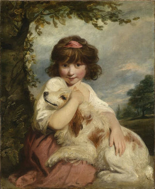 Sir Joshua Reynolds - A Young Girl and Her Dog.webp