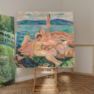 Solstice d’été - Edvard Munch | Reproduction Tableau Décoration murale affiche copie