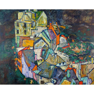 Stadtende bzw. Porträtskizzen Heinrich Benesch d'Egon Schiele | Reproduction Tableau Décoration murale affiche copie