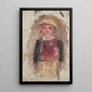 Tadeusz Makowski - Little girl in a red waistcoat.webp