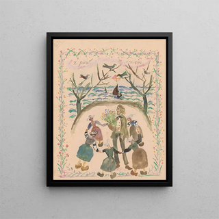 Tadeusz Makowski - Name day card for Maria Mickiewiczwna.webp