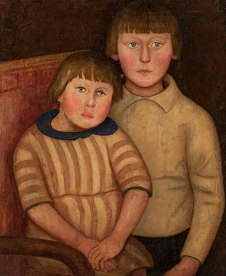 Tadeusz Makowski - Portrait of two children.webp