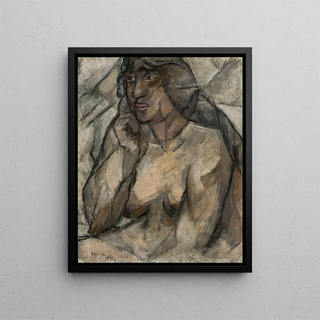 Tadeusz Makowski - Study of a nude Female halfnude.webp