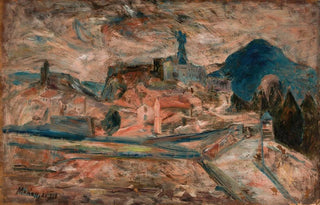 Tadeusz Makowski - View of a small town in the mountains Le Puy.webp