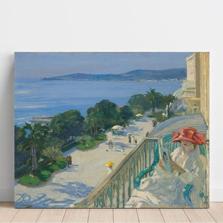 The Terrace, Cap d’Ail de Sir John Lavery | Reproduction Tableau Décoration murale affiche copie