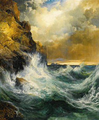 Thomas Moran - The Receding Wave.webp