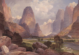 Thomas Moran - Valley of the Babbling Waters Southern Utah.webp
