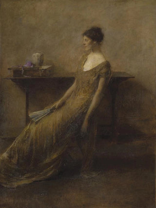 Thomas Wilmer Dewing - Lady in Gold.webp