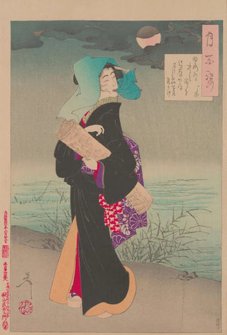 Tsukioka Yoshitoshi - Streetwalker by moonlight.webp