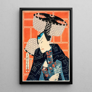 Tsukioka Yoshitoshi - The Actor Kawarasaki Gonjr for a Fire Troupe.webp